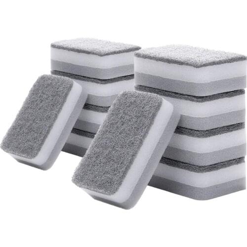 10pcs/lot Scouring Pad Cleaning Cloth Sponge Magic Sponge Eraser Kitchen Sponge Cleaner Cleaning Sponge for Office Bathroom