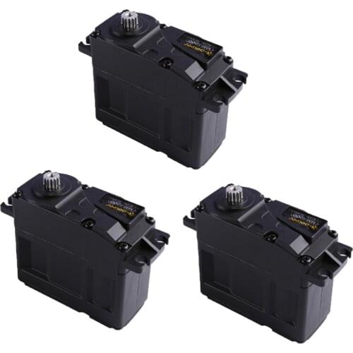 3PCS K-power MM4000 54KG/.11S/8.4V High Torque Speed Voltage Analog RC Servo 1/5 Scale Steering Servo