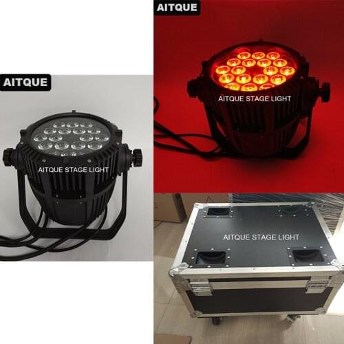 6lot/CASE)Guangzhou China led par light 18x15w par can rgbwa 5 in 1 waterproof led par light iP65 flight case