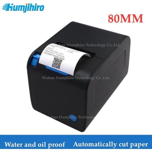 80mm Thermal Receipt Printer Kitchen Printer Auto Cutting High Speed Printing at 250mm/s Compatible with Windows