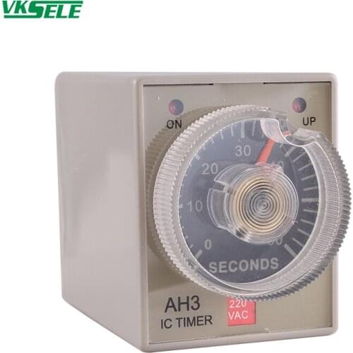 AH3 AH3-1 AH3-2 10A 12V 24V 110V 220V 1S to 30h Timer delay relay