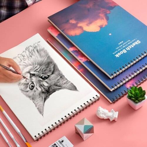 Sketchbook hand-painted 8k drawing paper painting A4 color lead children adult students blank graffiti stationery art supplies