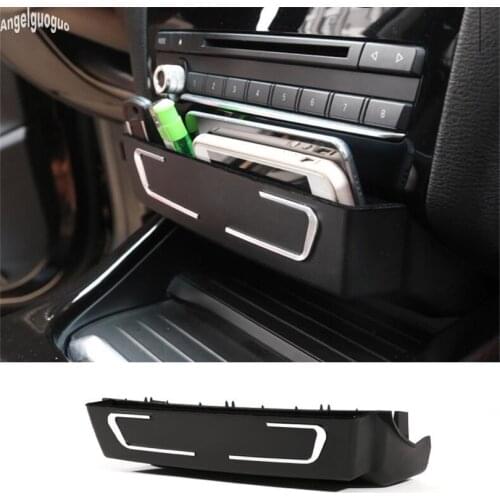 Angelguoguo Car upgrade Storage Box Console CD Panel Replacement armrest for BMW X3 X4 series 2014-2017 car-styling accessories