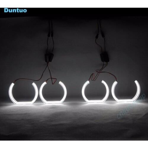 Angel Eyes Crystal Light LED Car Lights 6000K White DRL For 2010-2016 BMW 5 Series F10 F11