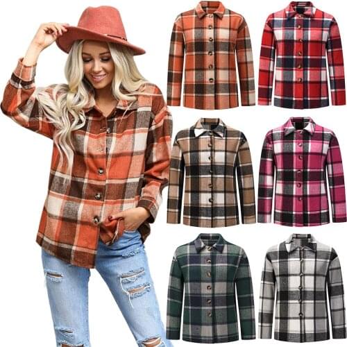 AyLosi Women's Plaid Shirts
