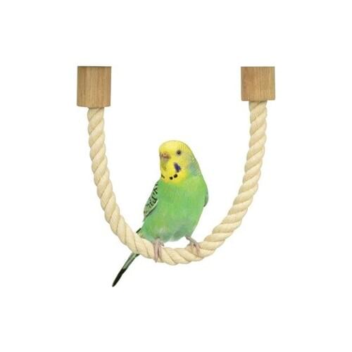 Free shipping Tiger Pacific peony parrot and other small parrot cotton rope rod stand swing toys