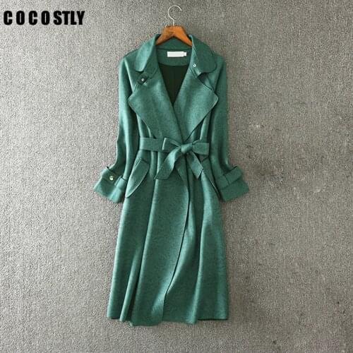 COCOSTLY Women's Long Trench Coats