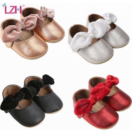 LZH Autumn Baby PU Leather Shoes For Baby Girl Moccasins Shoes Bowknot Princess Fringe Soft Soled Non-slip Footwear Crib Shoes