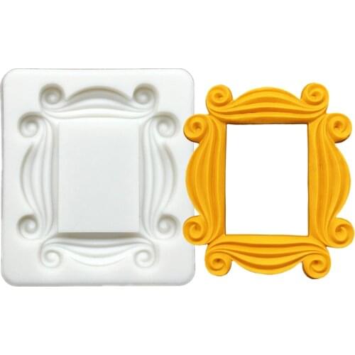 Photo Frame Shape Silicone Mold Sugarcraft Chocolate Cupcake Baking Mold Fondant Cake Decorating Tools