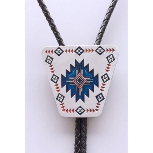 Jeansfriend New American Southwest Western Bolo Tie Wedding Leather Necklace BOLOTIE-003 Factory Direct Free Shipping