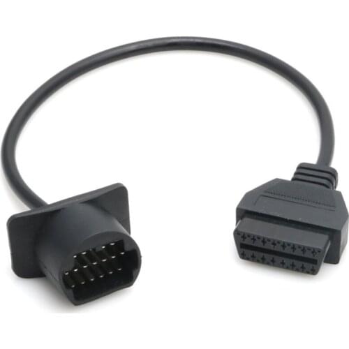 17 Pin to 16 Pin Cable OBDII OBD2 Cable Diagnostic Adapter Connector For Mazda