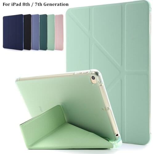 Light Smart Case for iPad 8 8th Generation Case Stand Shockproof Cover for iPad 7th Generation 10 2 Case with Pencil Holder