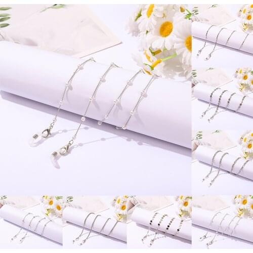 Fashion Pearl Glasses Chain Women Men Eyeglass Cord Sunglasses Cord Retainer Holder Eyewear Lanyard Neck Strap Rope