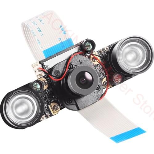 Raspberry Pi Camera Focal Adjustable Infrared Night Vision Noir camera Module for Raspberry Pi 3 Model B 4B zero w