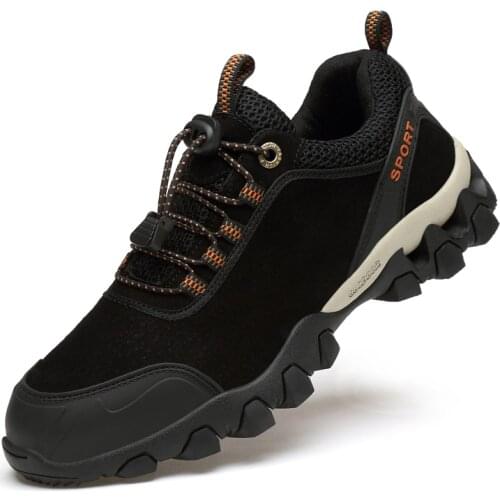 Mens Professional Outdoor Hiking Shoes Non-Slip Wear-Resistant Sports Shoes Ultra-Light Breathable Hunting Cross-Country Shoes