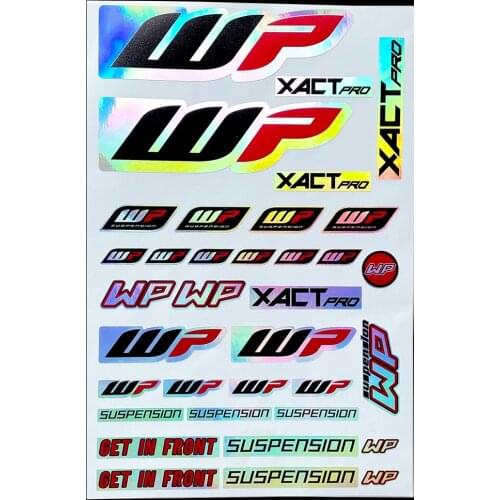 WP Moto Sticker Accessory Laser Rainbow Suspension Modification decoration Motorcycle Waterproof Decal