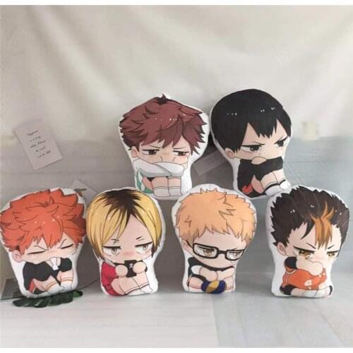 40cm Amine Haikyuu Plush Toy Hinata syouyou Tsukishima kei Oikawa Tooru Cute Cosplay Action Stuffed Doll Toys