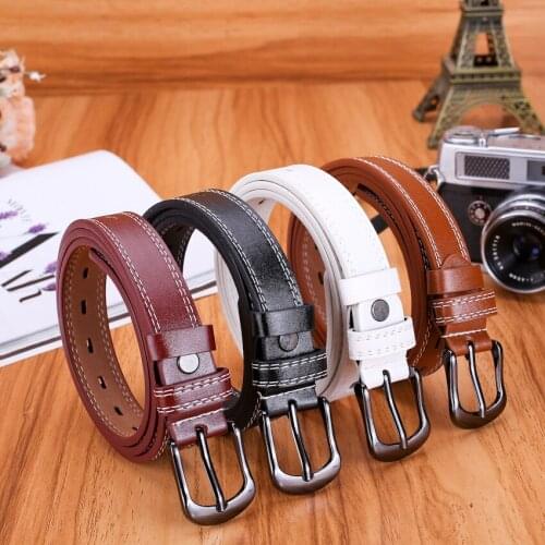 2020 New Ladies Belt with Hollow Square Buckle Decoration Fashion Belt Gift Belt