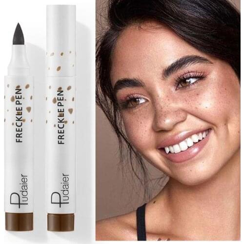 Freckle Pen Lifelike Fake Freckle Makeup Pen Soft Brown Long Lasting Waterproof Dot Spot Pen Artificial Freckles Pen