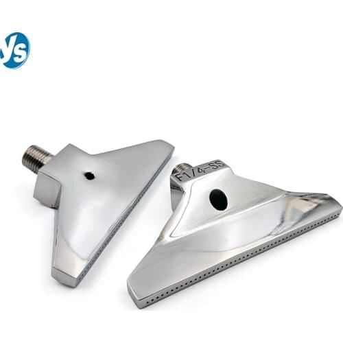 Wide Angle 48 Holes 110mm Wind Jet Air Spray Nozzle, 1/4 ″ Air Blow Flat Jet Nozzle, Stainless Steel Air Jet Spray Nozzle F797