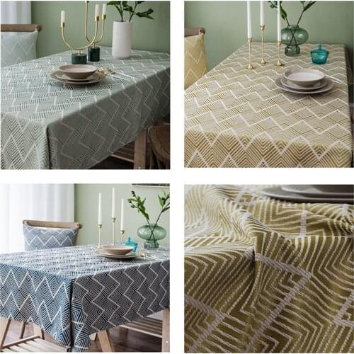 Tablecloth Cotton Linen Desk Tablecloth Tea Table Cloth Tablecloth Ins Simple