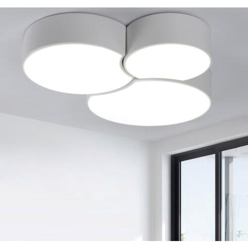 Modern surface mounted ceiling lamp LED panel White/Black for bathroom lighting AC110-240V luminarias para