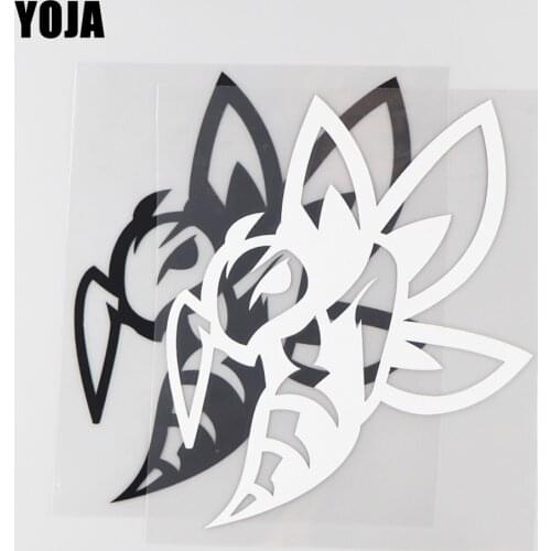 YOJA 12.8×15.6CM Cartoon Animals Vogue Wasps Vinyl Decal Pattern Car Stickers Black/Silver 19C-0185