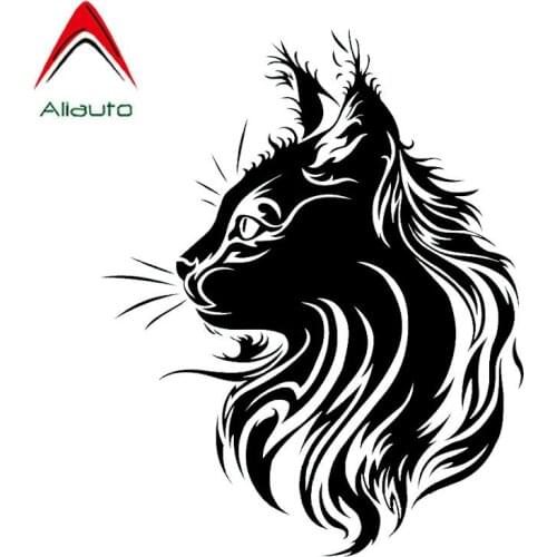 Aliauto Personality Creative Car Sticker Pet Cat Vinyl Animal Automobile Styling Sunscreen Anti-UV Decal Accessories,17cm*21cm