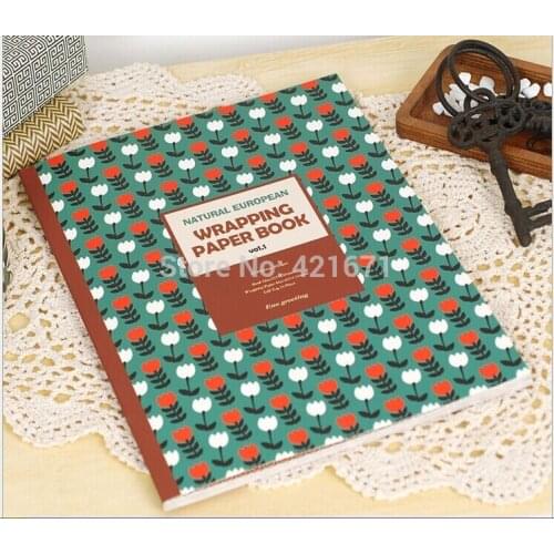 Vintage Style Gift Wrapping Paper Book 24sheets/set, geometric pattern Scrapbooking Paper pack Set,origami,DIY paper craft