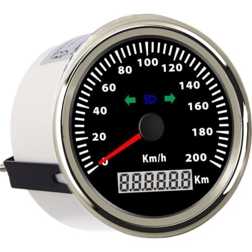 200 Km/h 120 Km/h Speedometer 85mm Digital Speed Gauge for Car Truck Boat Waterproof Speedometer Gauge With Turning Indicator