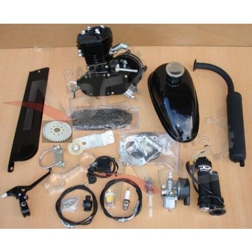 80cc 2 Cycle Engine Motor Kit for Motorized Bicycle Bike Black Body