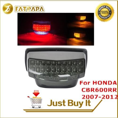Motorcycle Accessories Rear tail light LED Rear Brake Turn Signal Tail Light Taillight For HONDA CBR600 RR 2007-2012 08 09 10 11