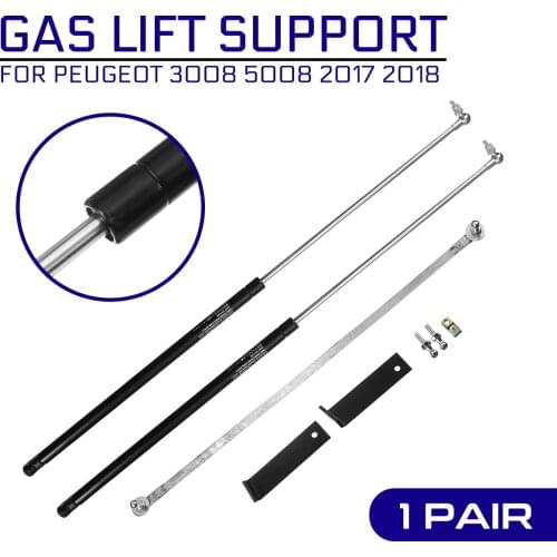 Car Front Engine Cover Bonnet Hood Shock Lift Strut Support Rod Arm Gas Spring For Peugeot 3008 5008 2017 2018 Struts Bar