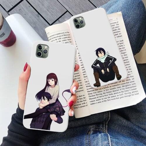 Yato Noragami Phone Case White Candy Color for iPhone 6 7 8 11 12 s mini pro X XS XR MAX Plus