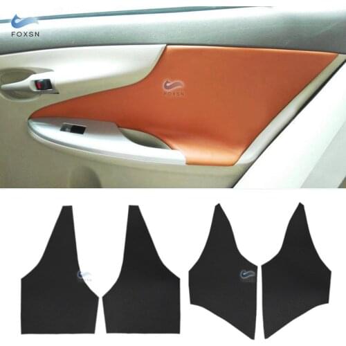 For Toyota Corolla 2007 2008 2009 2010 2011 2012 2013 Microfiber Leather Interior Door Panel Cover Sticker Trim