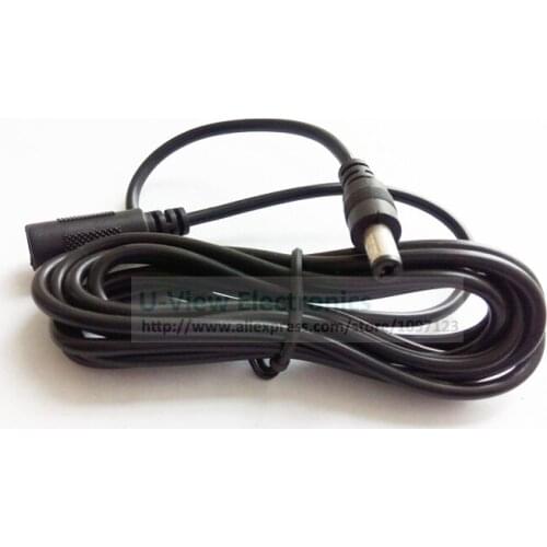 NCHTEK 2M Length DC Power 5.5x2.1mm Male to Female Plug Extension Connector Cable For CCTV Camera DVR/Free DHL Shipping/100PCS