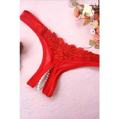 Red Fantasy Panties Women Sexy Lingerie Exotic Panties Thongs and G Strings Underwear G-String