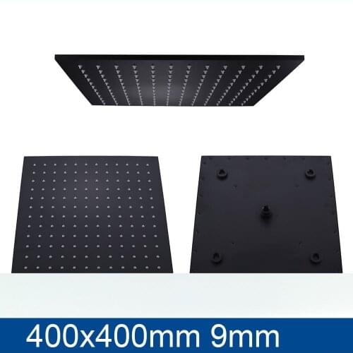 100% brass black 400*400mm 12 inch Hotel bathroom shower head luxury top shower head 121pcs Spout nozzle Shower accessories