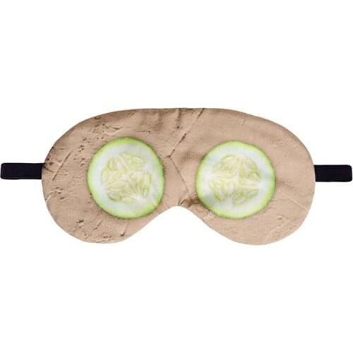 Eye Mask 3D Cartoon Friut Digital Printing Sleeping Mask Eyeshade Breathable Blindfold Headband Eyepatch Night Mask For Rest