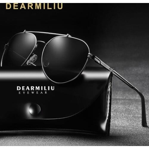 DEARMILIU Design Mens Polarized Sunglasses Women Driving Mirror Lens Fashion Sun Glasses Male Goggle UV400 Gafas De Sol For Men