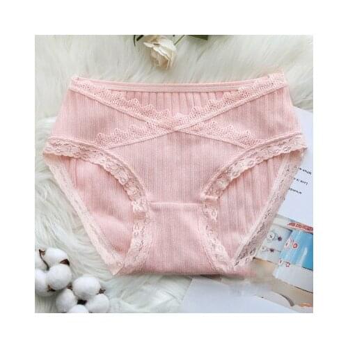 New Arrival Sexy Cotton Panties Low Waist V Briefs for Women Soft Care Abdomen Underwear Lingerie Drop Shipping