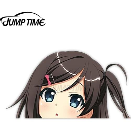 Jump Time Anime Hentai Ouji to Warawanai Neko Tsutsukakushi Tsukiko 3 6.4 Bumper Window Helmet Vinyl Decal Peeker Car Stickers