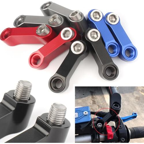 Motorcycle Mirror Riser Extenders Spacers Extension Adapter For Z800 Z1000 CB1000R CB1300SF CB750 CB400 NC700 NC750 all Years