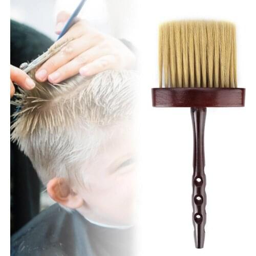 Long Handle Neck Duster Brush Soft Face Cleaning Hairbrush Salon Styling Tool