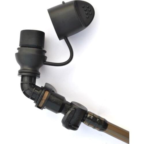 Silicone Water Bag Outdoor Quick Release Hydration Bite Valve Nozzle Mouthpiece with Cover Water Bladder Mouth Suction Black