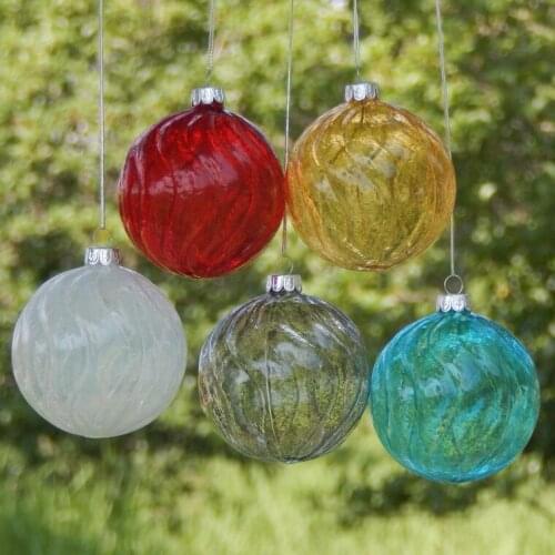 Glass painted ball Christmas tree decoration crafts