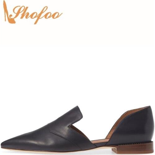 D'Orsay&Two-Piece Vegan Shoes Elegant Pumps Women Slip On Chunky Heels Large Size 11 16 Pointed Toe Lady Dress Footwear Mature