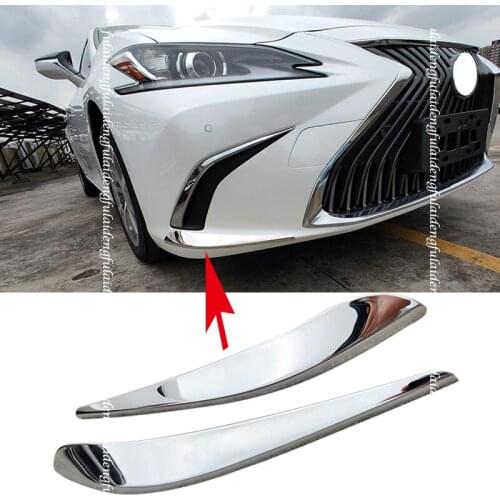 Car Front Bumper Corner Cover Trim anti-rub Lip Molding Cover For Lexus ES ES200 260 300H 2018-2021 Car Accessories