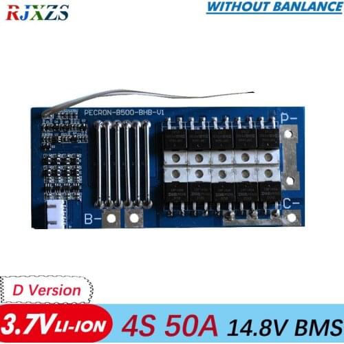 4S 50A 14.8V li-ion BMS PCM battery protection board bms pcm for lithium LicoO2 Limn2O4 18650 li battery
