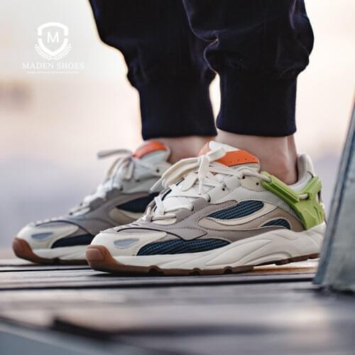 Maden Trainers Mens Shoes Breathable Casual Daddy Sneakers Designer Lightweight Vintage Jogging Shoe Green Vulcanized Footwear